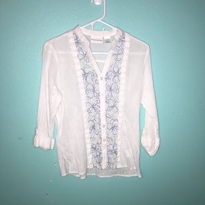 Alfred Dunner White Blouse